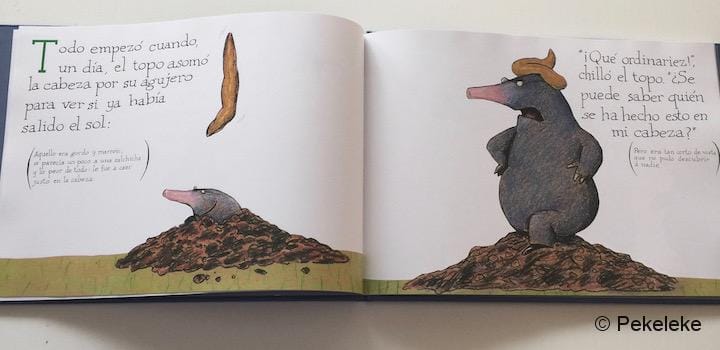 El topo que quería saber quién se había hecho aquello en su cabeza (interior)