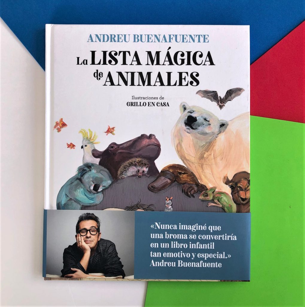 La lista mágica de animales, de Andreu Buenafuente. Portada del libro